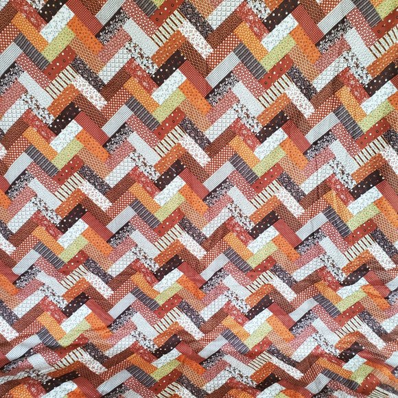 Cross Stitch Quilt Patchwork Lap Throw Blanket Hand Made Kitchen Theme 38" x 60" - Picture 13 of 14